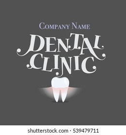 Dental Background with Healthy Teeth. Vector illustration.