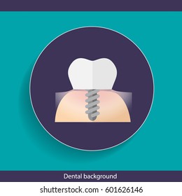 Fondo dental con dientes sanos. Ilustración del vector