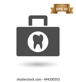 Dental bag kit icon