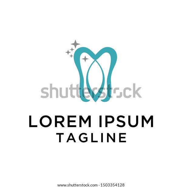 Dental Beauty Logo Design Vector vector de stock (libre de regalías