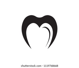 Dental black logo and symbols template icons app