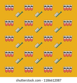 Dental braces background