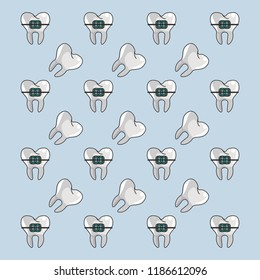 Dental braces background