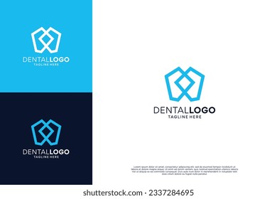 Dental braces logo, dental implant, dental logo design.