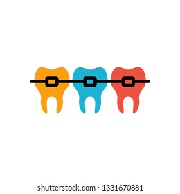 Dental Braces Logo Template