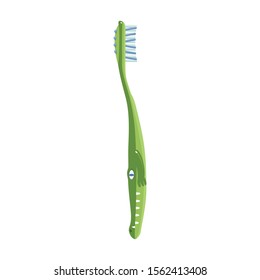 Dental brush vector icon.Cartoon vector icon isolated on white background dental brush.