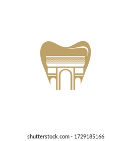 Dental and Building Logo Design Vector