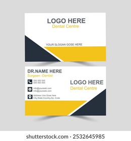 Dental  Business card design, di business template signaga