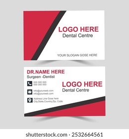 Dental business card design , di business template signaga