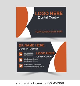 Dental Business card design, di business template signage 