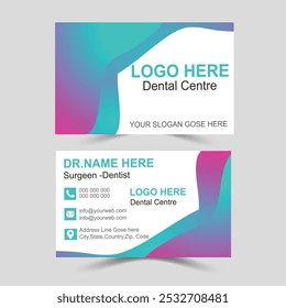 Dental Business card design, di business template signage 