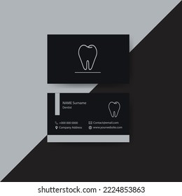 Dental business Card design with vectorize formet