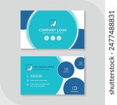 Dental business card template use in presentation for company or clinic. dental health concept. medical health and dentistry concept. vector design.
