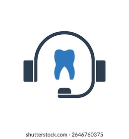 Dental Call Center Icon Sign Symbol
