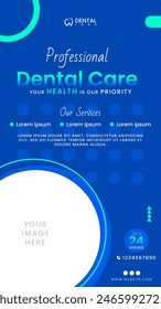 Dental care advertisement story post design template
