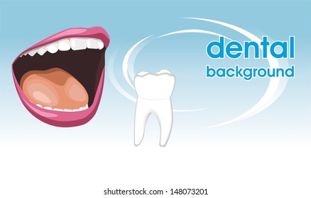 Dental care. Background for design. Vector