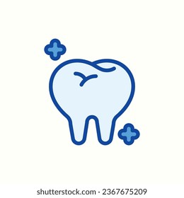dental care blue icon, isolated hospital icon in light background, perfect for website, blog, logo, graphic design, social media, UI, mobile app