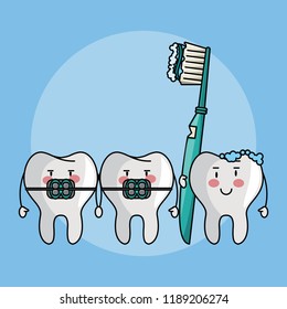 Dental care cartoons