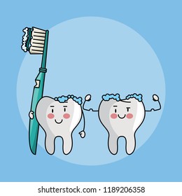 Dental care cartoons