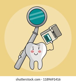 Dental care cartoons