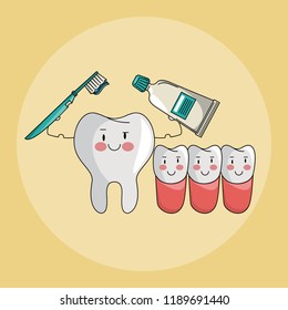Dental care cartoons