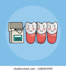 Dental care cartoons