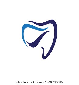 Dental care clinic dentistry logo template Vector