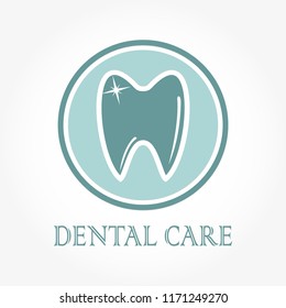 dental care clinic logo concept