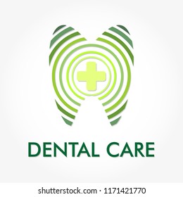 dental care clinic logo concept