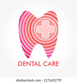 dental care clinic logo concept