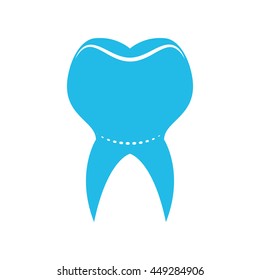 Dental care concept represented by tooth icon. isolated and flat illustration 