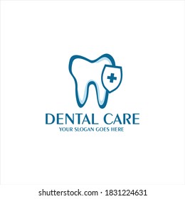 Dental Care Creative Concept Logo Design Template