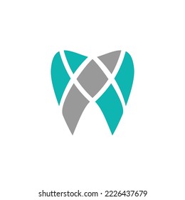 Plantilla de diseño de logotipo de concepto creativo de cuidado dental