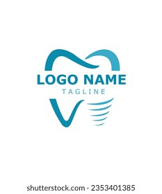 Dental Care Creative Concept Logo Design Template