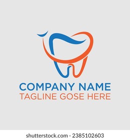 Dental Care Creative Concept Logo Design Template, caredesign vector illustration. Dental logo. Orthodontic logo, dental care  design for brand identity, Dental Care Logo Medical and Medicne.