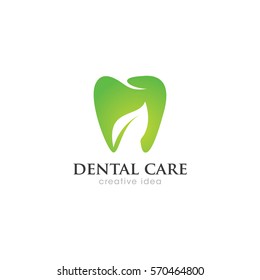 Dental Care Creative Concept Logo Design Template