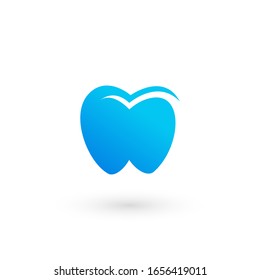 Dental care and Dentist Teeth Clinic Icon Company Logo Design Template