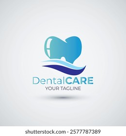 Dental care and dentistry logo design element template