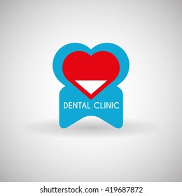 Dental care design. health concept. medical care icon