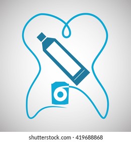 Dental care design. health concept. medical care icon
