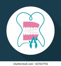 Dental care design. health concept. medical care icon
