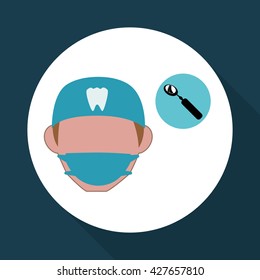 Dental care design. health concept. medical care icon