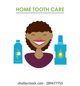 dental care design over white background, vector illustration