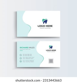 Dental care Double-sided Business Card Template.
Medical Healthcare Visiting card design.
