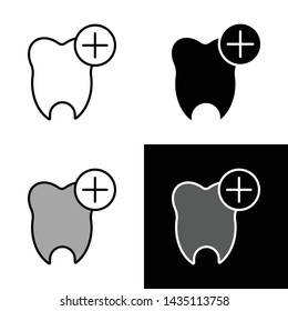 dental care in favorite icon vector