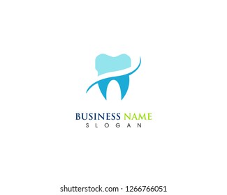 Dental care health logo design template