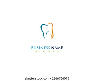 Dental care health logo design template