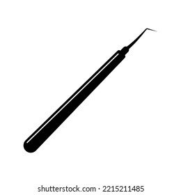 Icono de gancho de cuidado dental | Ilustración del vector negro |