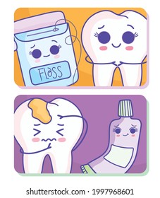 dentadura de higiene dental y dentífrico