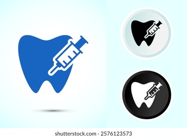 Dental care icon design illustration. Teeth care icon for dentist, dental clinic